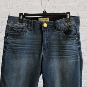 Democracy “Ab” Technology Mid-Rise Skinny Leg Jeans Sz 12 Médium Wash Stretchy